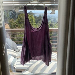 Purple free people tank top